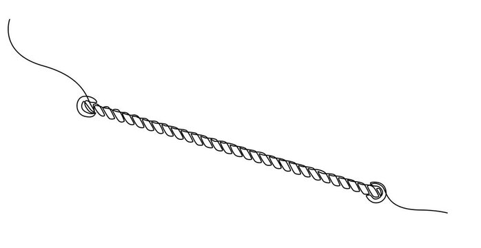 continuous one line drawing of a tug of war with hands pulling a thick rope a symbol of competition and teamwork vector outline sketch, animation, motion, video, line drawing