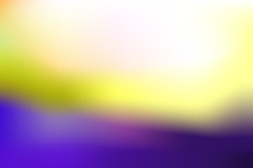 Abstract background blurred gradient with Blue yellow and white bright blending. Modern vector design