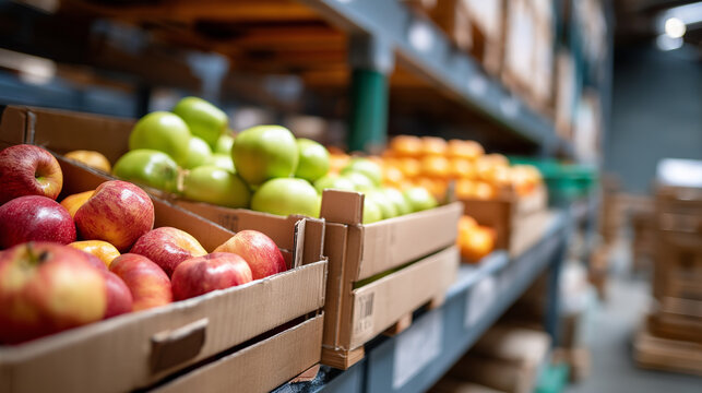 Digital inventory system tracking fresh produce stock levels grocery store stock photo retail management supply chain operations food distribution technology efficiency