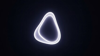 Abstract blue background with liquid drops featuring a 3d glass sphere and a glowing triangle shape on a dark vector design with light effects