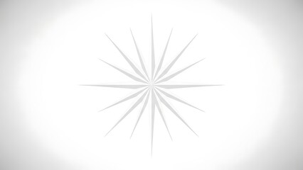 Obraz premium Abstract white starburst shape with sharp points set against a soft, gradient background