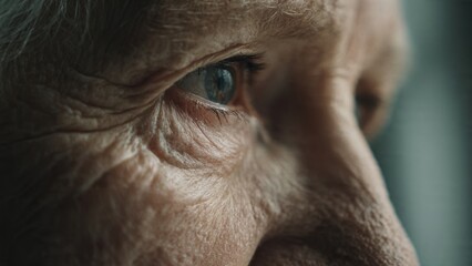 Close-Up Portrait of Aging Eye