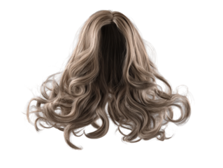 Isolated Long beach waves hair wig