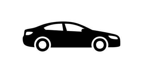 Fototapeta premium Sedan car icon symbolizing modern transportation and business travel ai