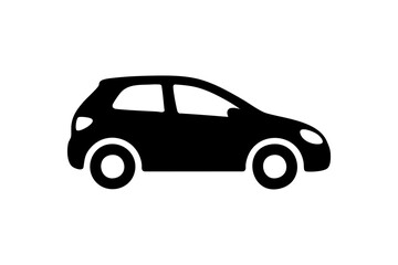 Fototapeta premium Compact car icon representing urban mobility and personal transport go