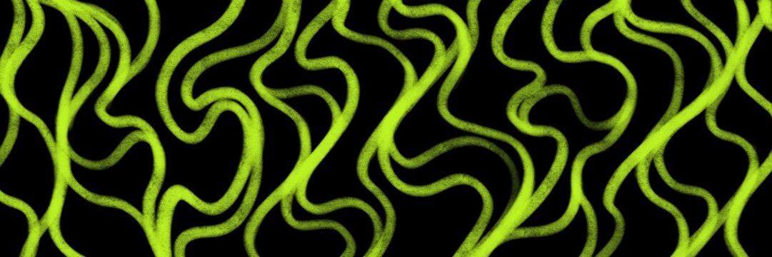 Electric green abstract wavy pattern with yellow-green fluid curves and high energy, ideal for luxury rave or festival seamless visuals