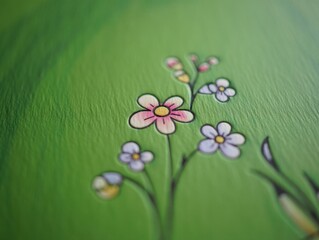 Floral Green Background