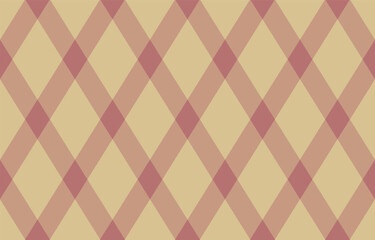 Fototapeta premium Argyle pattern of geometric rhombus. Harlequin check wallpaper design. Classic diamond shaped textile material for web background, print fabric clothing, sweater, wrapping paper, gift card, invitation