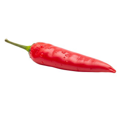 Red chili isolatedon transparent background