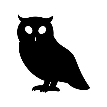 Silhouette of an owl