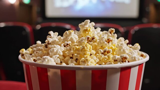 Place Popcorn Bucket Tray Movie Theater Film Screening Event