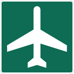 Airport Road Sign Vector Plane Icon © Austin