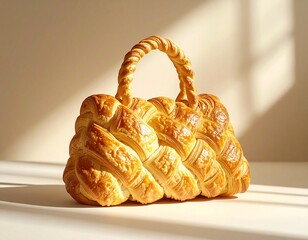 Luxury Croissant Handbag Creative Fashion Concept