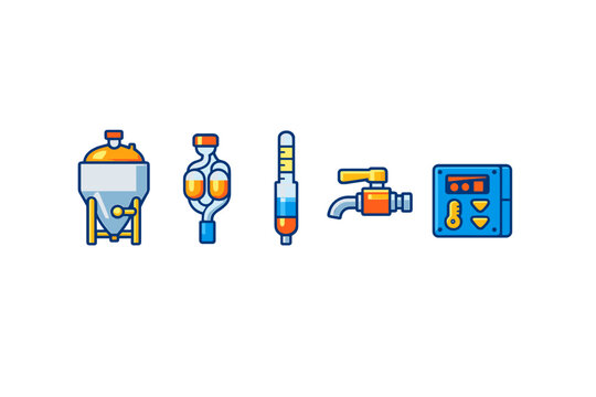 Brewing Equipment Icons