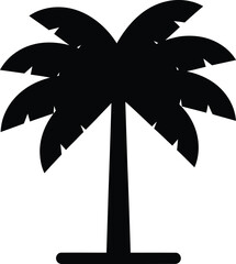 Palm Tree Silhouette Tropical Vector Illustration
