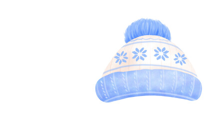 blue children's winter hat
