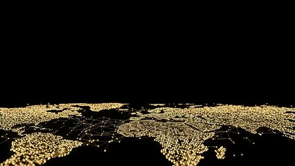 Classic vintage car outline glowing with blue and pink neon lights on a wet street at night