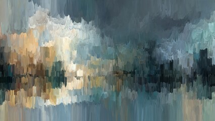 Abstract Tranquility: An artistic visualization, the image captures a moment of serene contemplation. It offers a unique perspective on the beauty of the elements, evoking a sense of calm and wonder.
