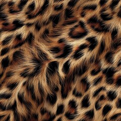 Realistic Leopard Fur Pattern Texture for Fashion Design