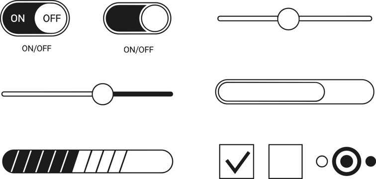 User Interface Controls Icon Set