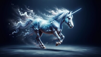 a unicorn is dissolving