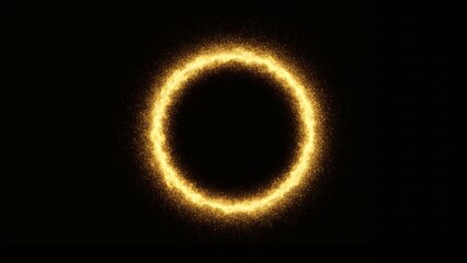 The solar eclipse occurs during astronomical event in space with the sun's corona visible around the dark moon.