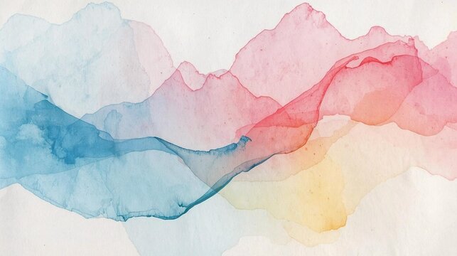 Diluted Paint on Paper