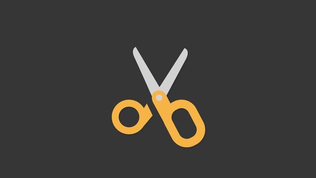 Scissors: A minimalist yet striking depiction of a scissor, rendered in a simple, flat design against a background. It's a versatile visual symbol, with endless uses and meanings.