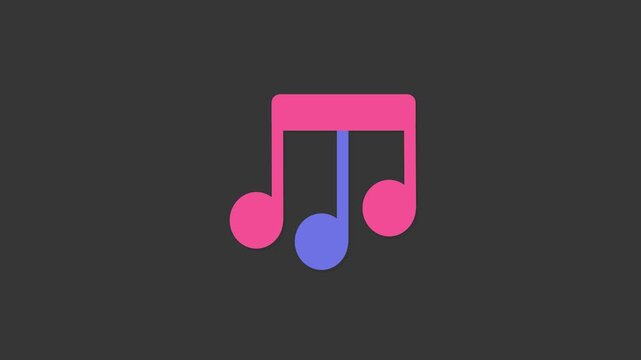 Melodic Resonance: An artistic composition of vibrant musical notes floats gracefully against a dark backdrop, embodying the essence of rhythm and sound. 