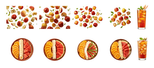 Fresh fruit and refreshing summer drinks for a healthy lifestyle