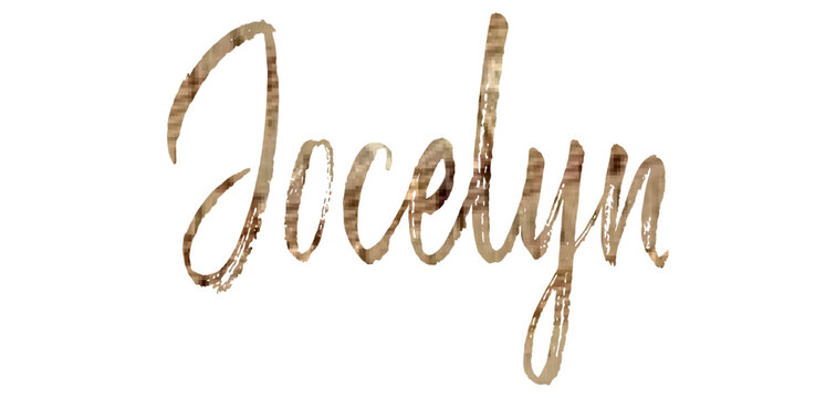 Jocelyn - word name written - ideal for websites, presentations, cards, banners, prints, cricut, silhouette, sublimation, labels, stickers made with old music sheet
