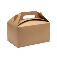 Brown paper takeout box