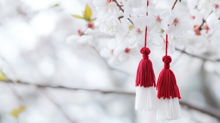 Bulgarian Baba Marta Festival Martenitsa Decorations