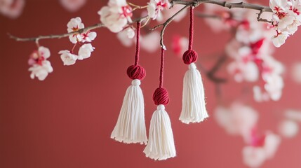 Bulgarian Baba Marta Festival Martenitsa Decorations