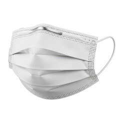 White disposable face mask