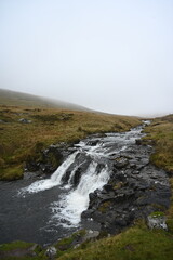 water flowing over rocks