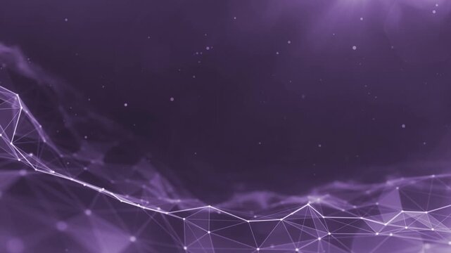 Abstract Digital Data Network Plexus Technology Background Loop &ndash;  Blockchain, 4K