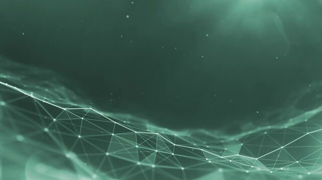 Abstract Digital Data Network Plexus Technology Background Loop &ndash;  Blockchain, 4K
