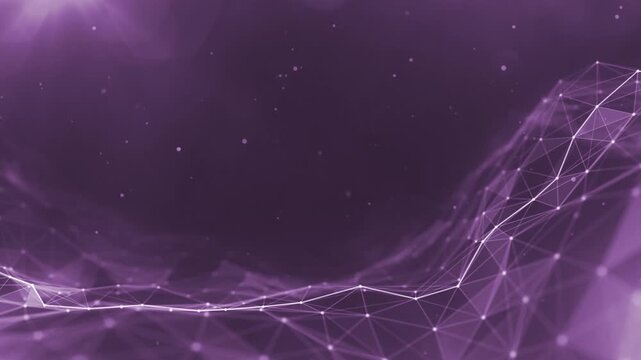 Abstract Digital Data Network Plexus Technology Background Loop &ndash;  Blockchain, 4K