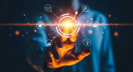 Strategic business planning and digital transformation interface