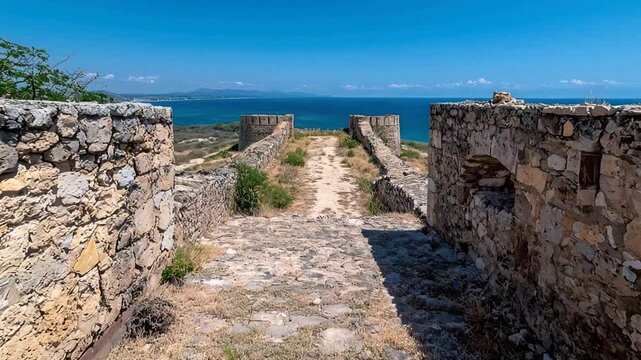 coastal fort san juan de ulua historic landmark mexico video