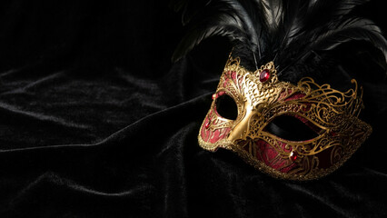 Elegant Venetian Masquerade Mask With