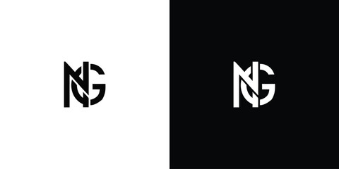 n g initial monogram vector icon illustration