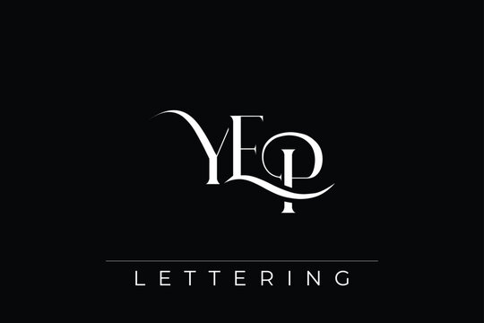 YEP Elegant Monogram Logo Design With Decorative Lettering