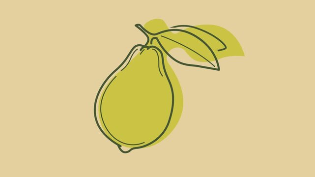 A fresh summer-themed animation featuring a juicy lemon rendered in a sleek single-line art style. This minimalist motion graphic is perfectly suited for a dynamic logo