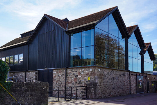 Newburgh, Scotland - September 16 2024: The Lindores Abbey Scotch whisky distillery and visitor centre in Newburgh.