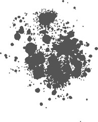 Black paint, ink splash, brushes ink droplets, blots. Black ink splatter background, isolated on white. Vector illustration. Black ink splatter. Vector illustration of a black ink splatter on a white.