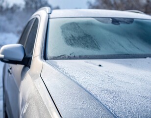 Obraz premium car in the snow
