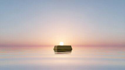 Gold reflects sunrise at financial horizon symbolizing volatile geopolitical conditions