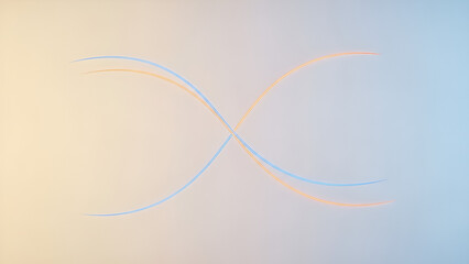 Intertwined curves represent geopolitical risks influencing global finance digitally on a gradient background